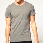 Plain Dark Grey Round Neck T Shirts Printing Dubai